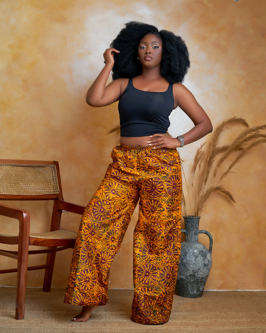 Mommy and Me African Print Pants – Ruru Red Ankara Trousers | KAFOS