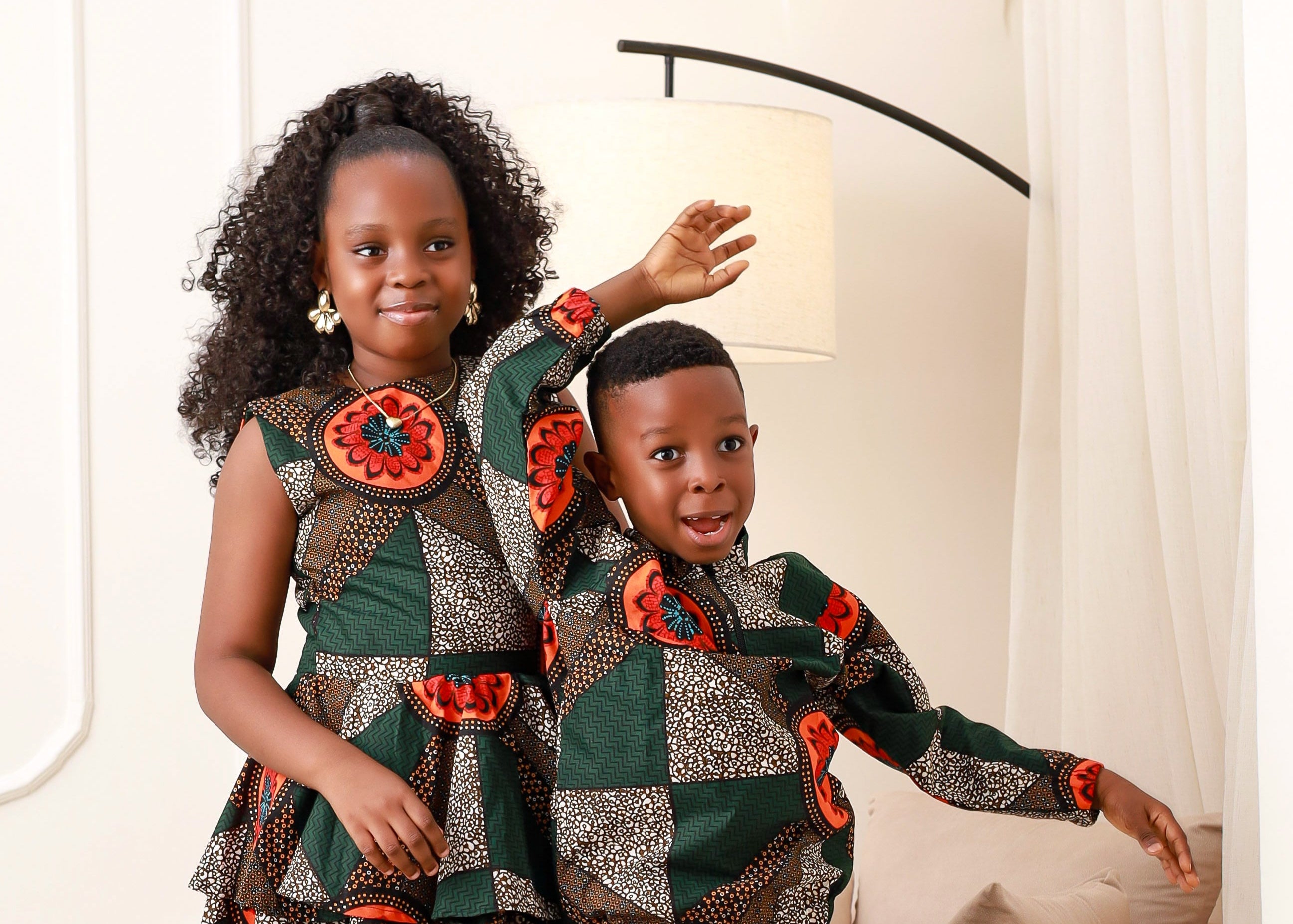 Kid's African Print Party Dress for Girls – Deka | KAFOS